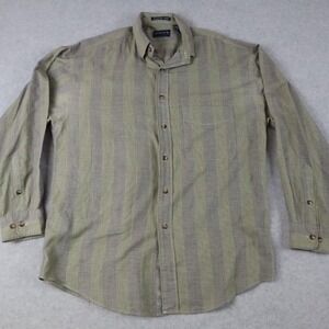 Gant Shirt Mens Large Heritage Twill Casual Pocket Button Down Plaid Long Sleeve
